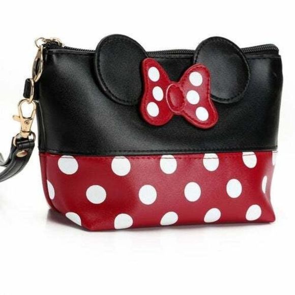 Handbags - Cosmetic Bag Cartoon Polka Dot Clutch or Wristlet